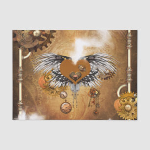 Papier Mousseline Coeur merveilleux de steampunk