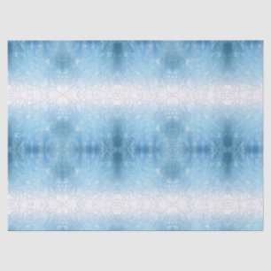 Papier Mousseline Coeurs bleus Abstraits