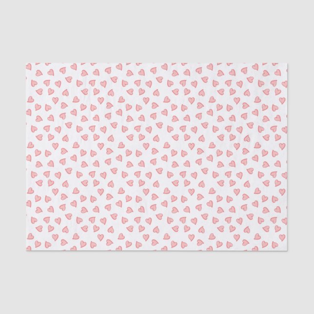 Papier Mousseline Coeurs de flottement (Recto)