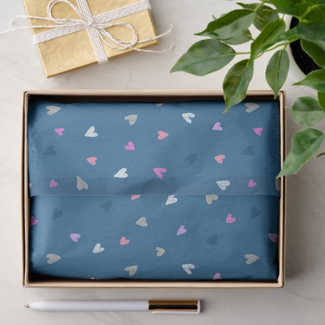 Papier Mousseline Coeurs mignons Valentines (Cadeau)