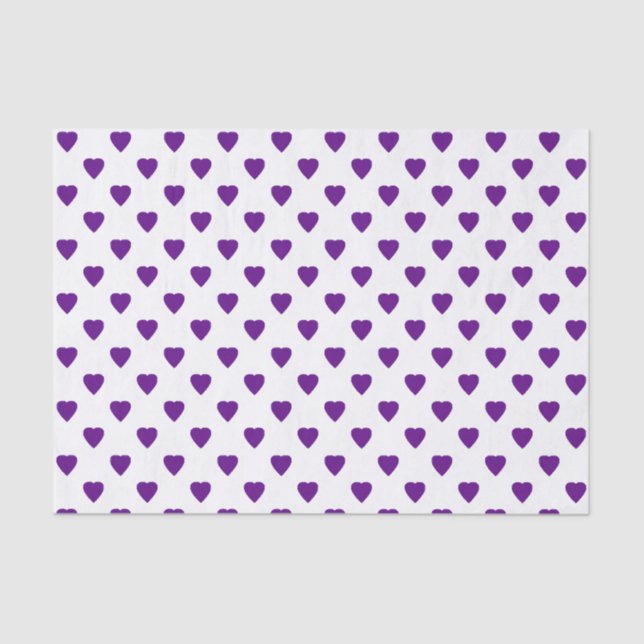 Papier Mousseline Coeurs pourpres sur papier papier papier tissu Arr (Recto)