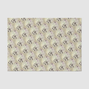 Papier Mousseline Coeurs rustiques