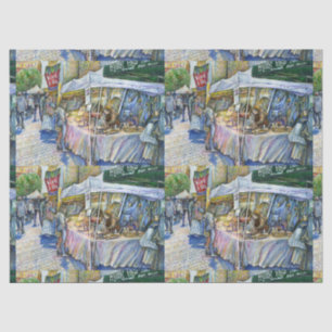 Papier Mousseline Coin de Flying Pig Farm et Wine a Bit.