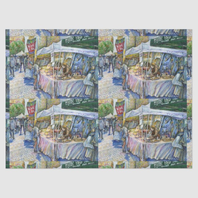 Papier Mousseline Coin de Flying Pig Farm et Wine a Bit. (Recto)