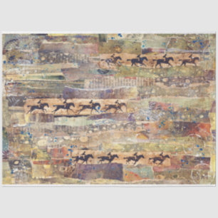 Papier Mousseline Collage d'art Tissu ou papier découpage