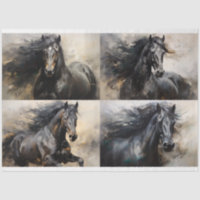 Collage de Cheval sauvage 3 papier de découpage