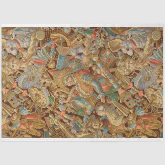 Papier Mousseline Collage de jouets d'Imaginaire victorien (Recto)