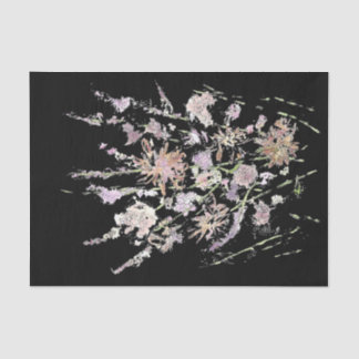 Papier Mousseline Collage Fleur sauvage de découpage floral