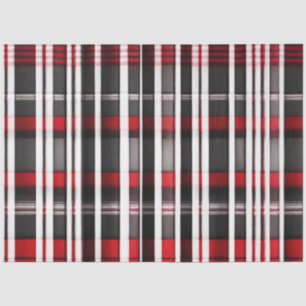 Papier Mousseline Collection Abstraite de plaid rouge