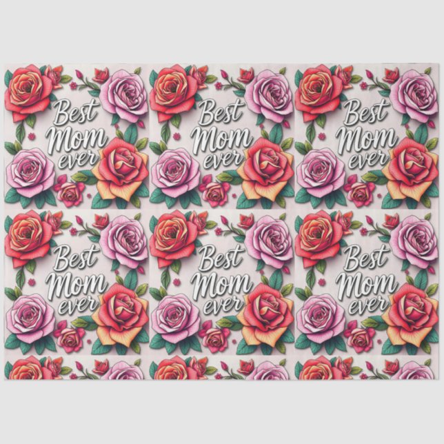 Papier Mousseline Collection Cadeau Floral Moderne (Recto)