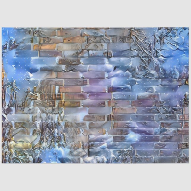 Papier Mousseline Collection d'art moderne d'hiver vintage (Recto)