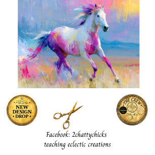 Papier Mousseline Collection de chevaux peints Decoupage Spirit in C