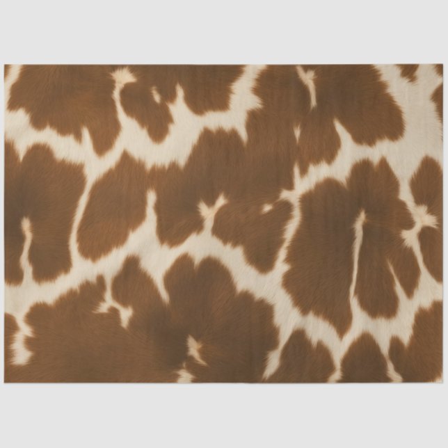 Papier Mousseline Collection de Cuir Faux Vache Elégante Populaire (Recto)