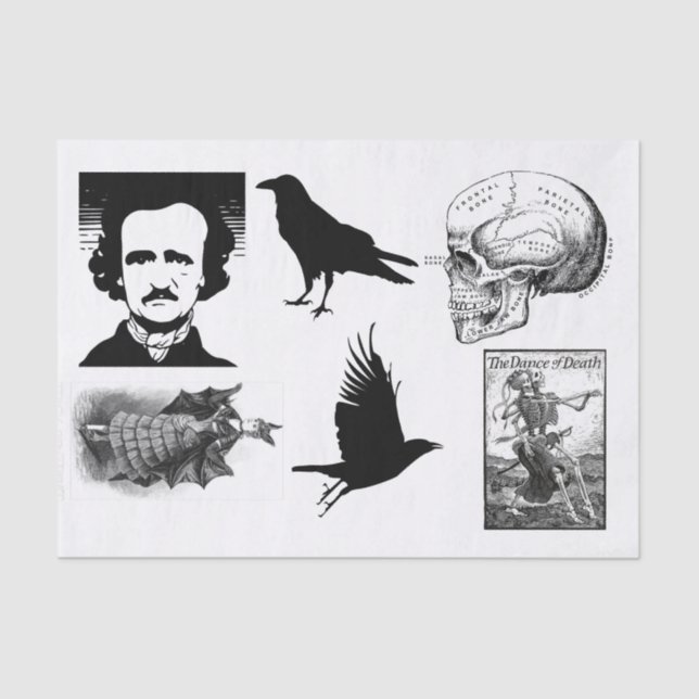 Papier Mousseline Collection de découpages Halloween (Recto)