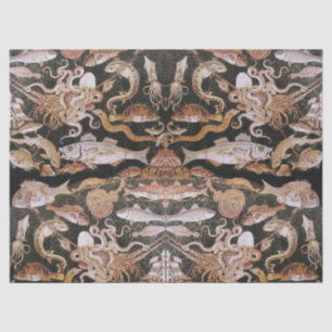 PAPIER MOUSSELINE COLLECTION DE POMPEII/OCÉAN - SCÈNE DE VIE MARINE