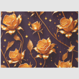 Papier Mousseline Collection de Roses de luxe Gold Boho tendance