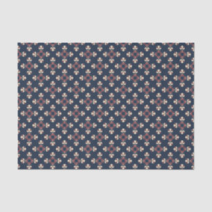 Papier Mousseline Collection Disque Marine Bourgogne Florale Tapisse