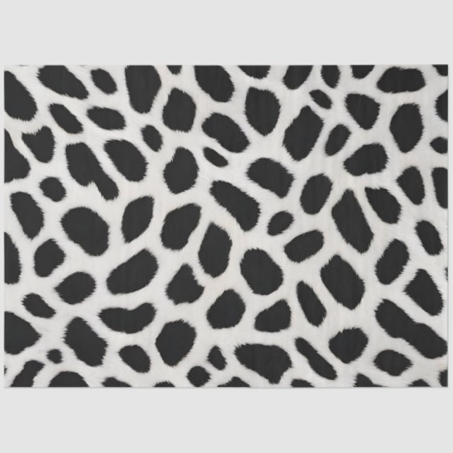 Papier Mousseline Collection élégante Leopard blanc tendance de luxe (Recto)