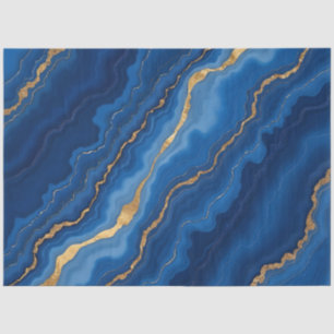 Papier Mousseline Collection tendance Royal Blue Gold Marble Collect