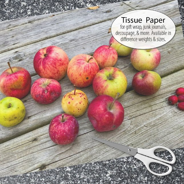 Papier Mousseline Collection Wild Apple (Tissue paper for gift wrap and decoupage)