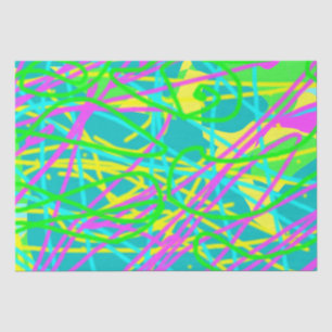 Papier Mousseline Color My Dreams Scribble Motif Expressive Artsy