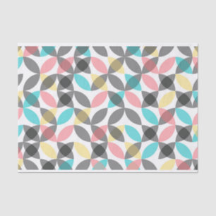 Papier Mousseline Coloré, moderne, gai, géométrique circulaire