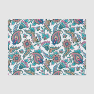Papier Mousseline Colorfu ethnie cachemire motif