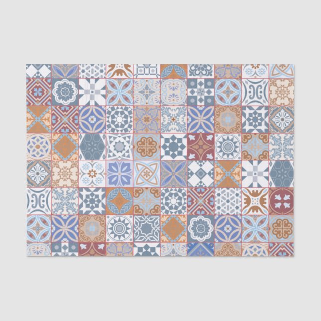 Papier Mousseline Colorful Moroccan (Recto)