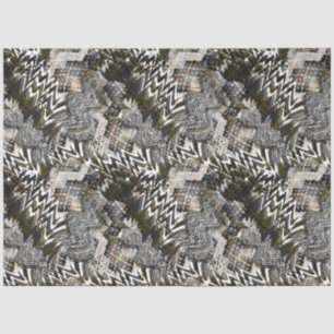 Papier Mousseline Combiné, ethnique, africain.