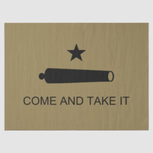 Papier Mousseline Come & Take It ! Flag de Texas State