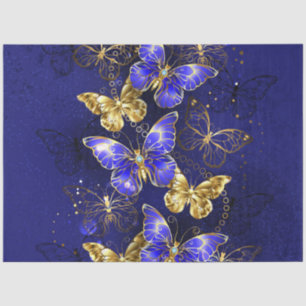 Papier Mousseline Composition avec les papillons Sapphire
