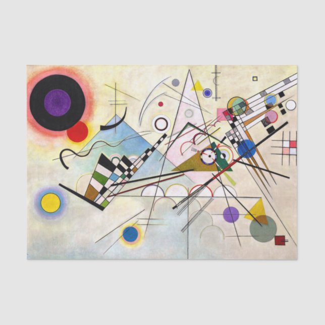 Papier Mousseline Composition Kandinsky 8 (Recto)