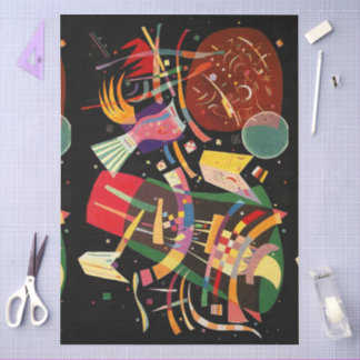Papier Mousseline Composition X Abstraction Biomorphique - Kandinsky