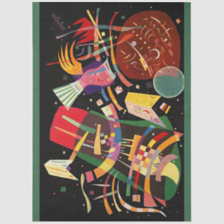 Papier Mousseline Composition X Biomorphic Abstraction - Kandinsky