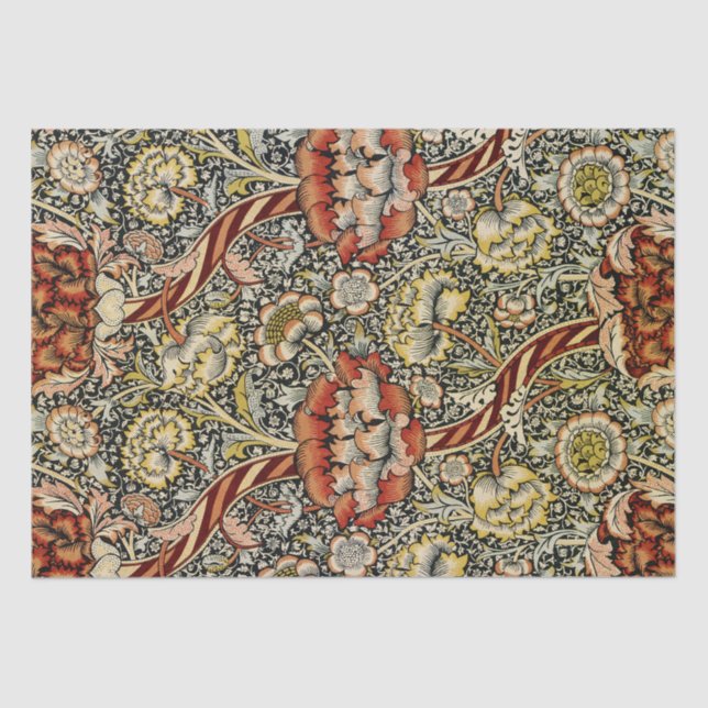 Papier Mousseline Conception #9 de William Morris (Recto)