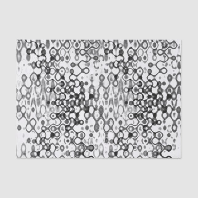 Papier Mousseline Conception abstraite moderne blanche et noire (Recto)