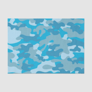 Papier Mousseline Conception bleue et grise de Camo