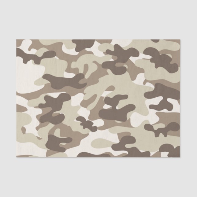 Papier Mousseline Conception Brown de Camo (Recto)
