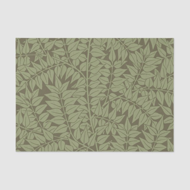 Papier Mousseline Conception classique Art Nouveau de branche de Wil (Recto)