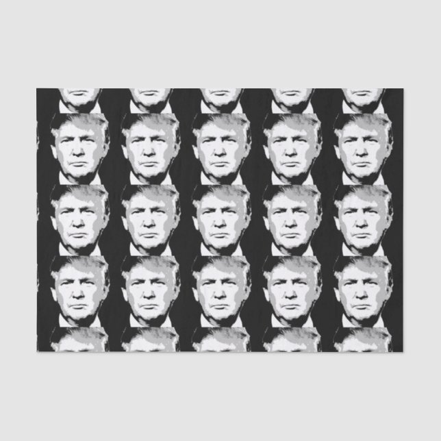 PAPIER MOUSSELINE CONCEPTION DE BLOC DE DONALD TRUMP (Recto)