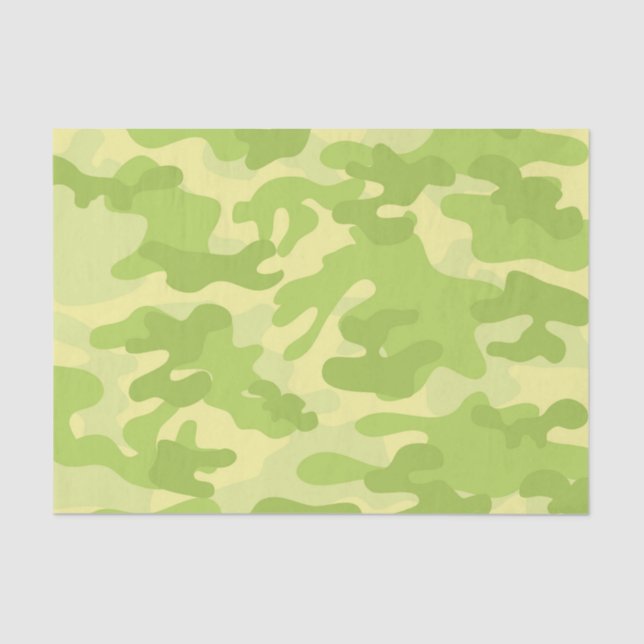 Papier Mousseline Conception de camo vert (Recto)