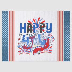 Papier Mousseline Conception de célébration patriotique du 4 juillet