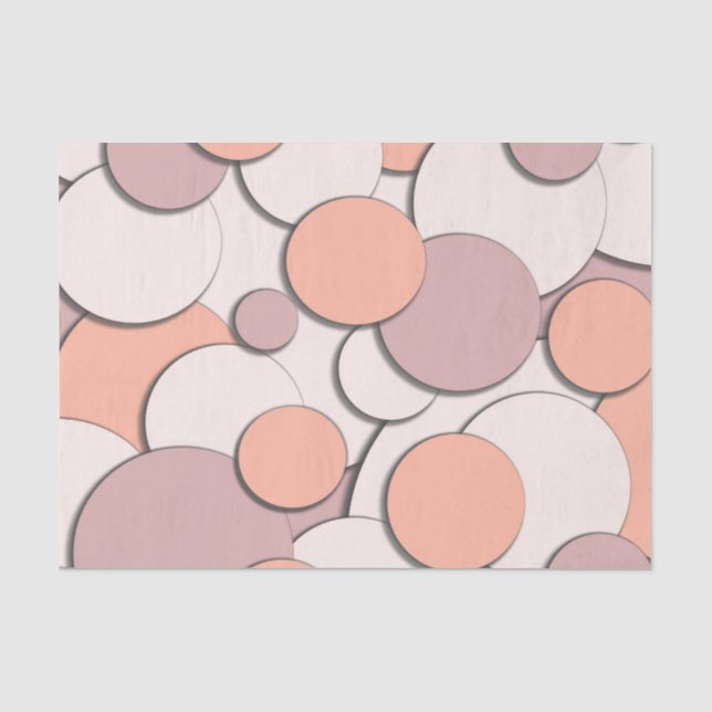 Papier Mousseline Conception de cercle monochrome (Recto)