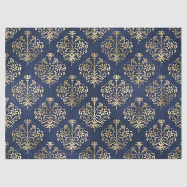 Papier Mousseline Conception de défilement d'or sur une page de déco (Recto)