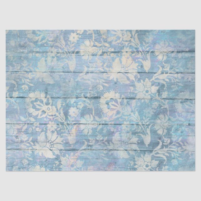 Papier Mousseline Conception de la série Bois Shabby Chic 15 (Recto)