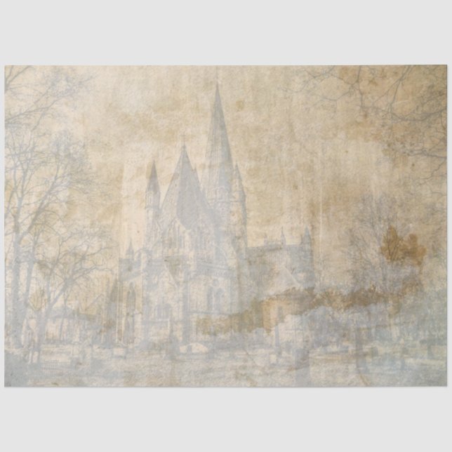 Papier Mousseline Conception de la série Château gothique 5 (Recto)