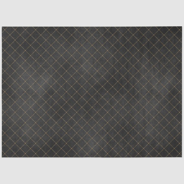 Papier Mousseline Conception de la série Cirque Noir et Or 19 (Recto)