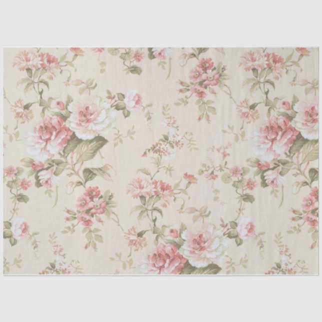 Papier Mousseline Conception de la série Collage Shabby Chic 15 (Recto)