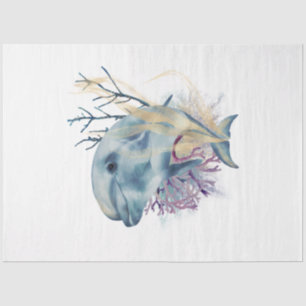 Papier Mousseline Conception de la série d'aquarelles sous-marines 3