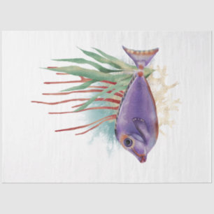 Papier Mousseline Conception de la série d'aquarelles sous-marines 7